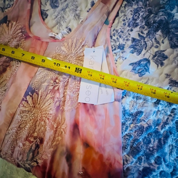 Karyn Seo handmade embroidered Floral Sleeveless Maxi Dress - Picture 6 of 6